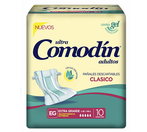 Pañales Comodín Clásico recto para adultos Grande 2 x 50 unidades